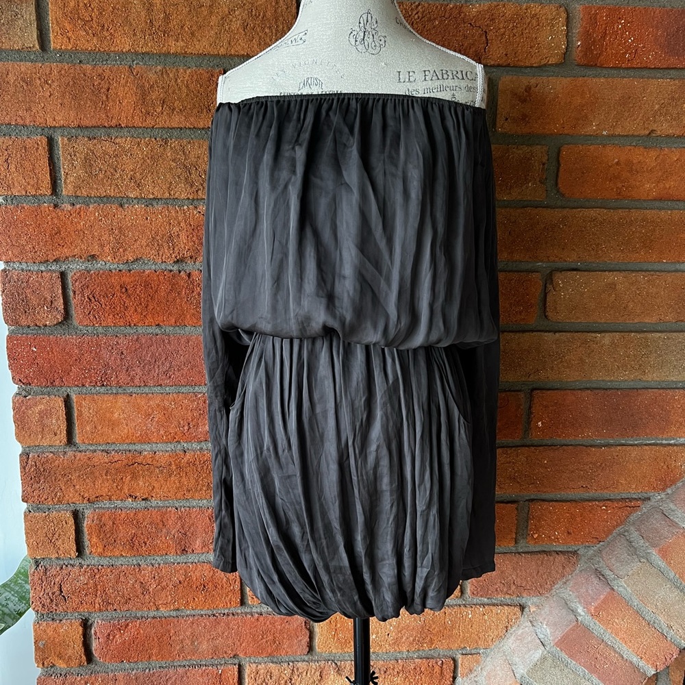All Saints mini dress off shoulders with long sleeves